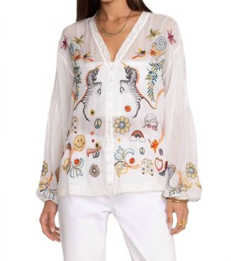 Johnny Was Helen Blouse In White