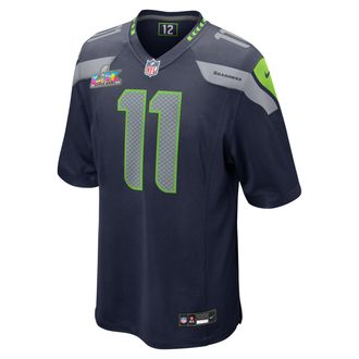 Nike Jaxon Smith-Njigba Seattle Seahawks Super Bowl LX Nike Mens NFL Game Jersey in Blue | 67NMSSGHF78-V7T