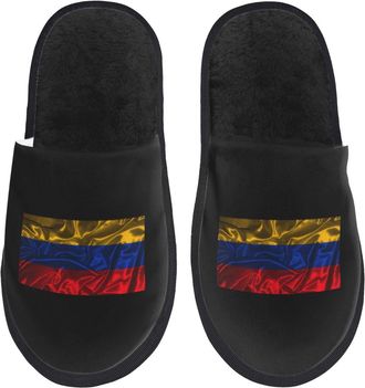 Generic Warm Fluffy Slipper Silk Style Flag Of House Slipper Breathable Ladies Slippers for Travel Ladies Hotels L