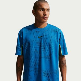 Nike Mens Nike SB Ishod Short-Sleeve Jersey Top in Blue | IF0436-490