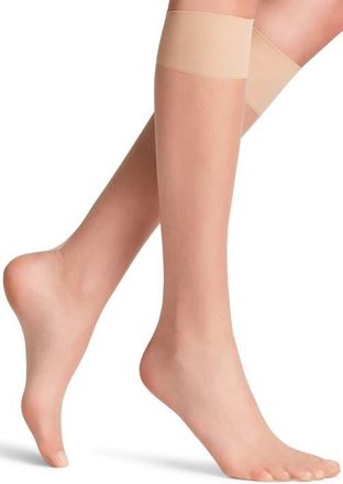 Falke Shelina 12 Denier Ultra Sheer Knee Highs in Powder at Nordstrom