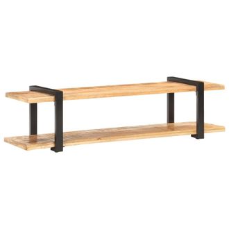 Berkfield Home TV Cabinet 160x40x40 cm Solid Rough Mango Wood in Brown | Size: 160 x 40 x 40 cm