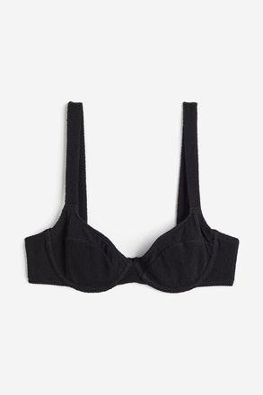 H&M Unwattiertes Bikinitop - Schwarz