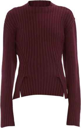 Victoria Beckham Round-neck Truien - Dames - Ronde hals truien - Paars - M - Truien & Vesten