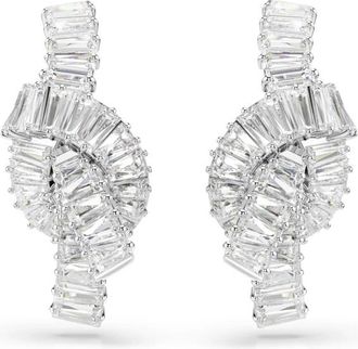 Swarovski Kristal Matrix Oorbellen - Dames - Oorbellen - Grijs - ONE Size - Accessoires