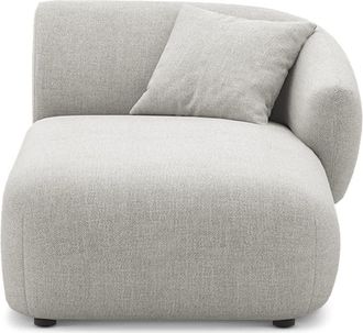 Castlery Auburn Right Chaise Customized, Performance Classic Twill, Medium Grey, Spill Resistant, Modular Furniture Set by Castlery