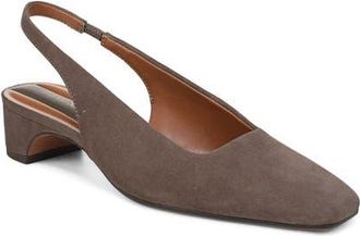 Franco Sarto Lyanna Slingback Pump in Grey Suede at Nordstrom, Size 9.5