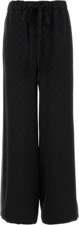 Gucci Womens Black Satin Pyjama Pant viscose - Size EU 38 (Womens)