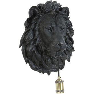 Light & Living Light&living - lampada da parete - Lion - nero - plastica
