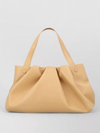 Themoir&egrave; shoulder bag pleated design dual handles