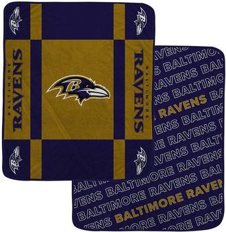 Pegasus Sports Baltimore Ravens Nfl Team Reversible Fleece Blanket
