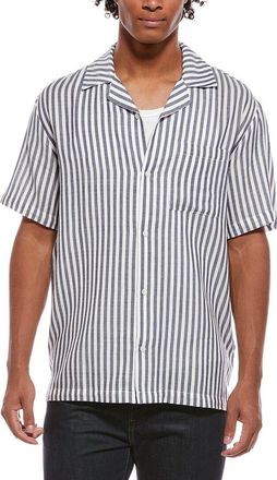 Joe's Joes Jeans Stripe Camp Collar Shirt