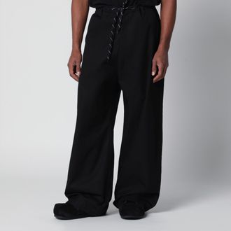 Balenciaga Pantaloni chino in twill di cotone neri