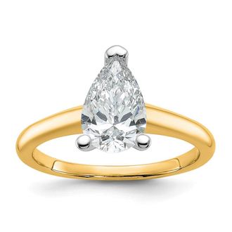 Diamond2Deal 14k Gold 1 1/2 Ct Lab Grown Diamond Solitare Engagement Ring