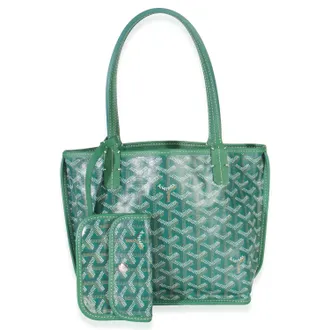 Goyard Mini Anjou Green Goyardine Canvas
