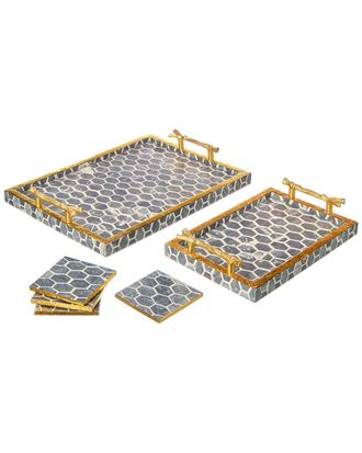 Tiramisu Decorative Tray & Coaster Set