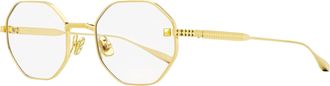 Valentino Womens Titanium V-Stud Eyeglasses VLX-122 C Gold 52mm