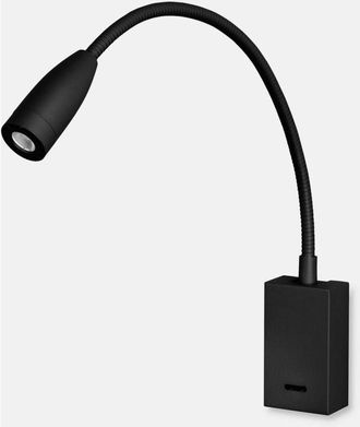 Leds - C4 Bed - Lampada da lettura a parete a led Nera 160lm 3000K - Leds-c4