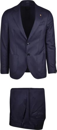 Sartoria Latorre Giacca Stondata Pak - Heren - Business pakken - Blauw - M - Wol - Kostuums