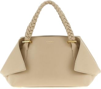 Ferragamo Beige Logo Medium Satchel