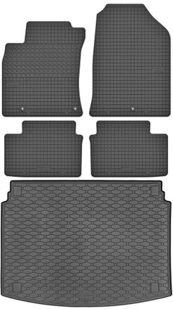 OEM Hyundai I30 Iii Hatchback De 2017 (juego) - Alfombrillas De Goma Para Coche + Alfombrilla Para Maletero