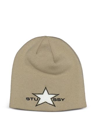 Stüssy Berretto con motivo stelle - Toni neutri