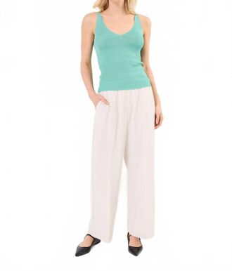 Grace & Mila Paillette Top In Aqua