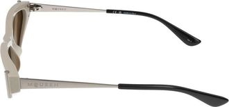Alexander McQueen Womens Am0493s Sunglasses White Acetate