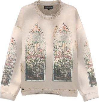 Who Decides War by Ev Bravado Graphic Distressed Crew-neck