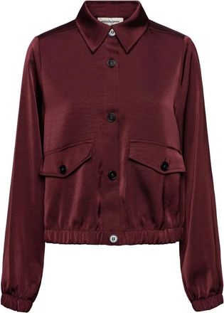 &Co Woman Nubia Jacket - Dames - Bomber jackets - Rood - 2XL - Polyester - Jassen