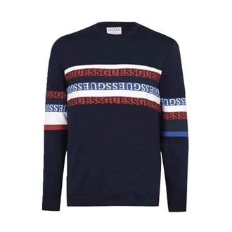 Guess Heren, Sweatshirts & Hoodies, Blauw, Maat: XS Katoen