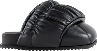 Yume Yume Stijlvolle Vegan Leren Muiltjes - Dames - Slip ons - Zwart - 37 EU - Leer - Schoenen