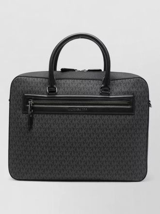 Michael Kors city backpack front zip top handle strap