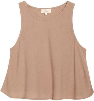 Elan Semisheer Cover-Up Tank in Brown at Nordstrom, Size X-Large