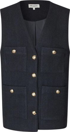 Lollys Laundry Vests - Dames - Gillet - Blauw - M - Kostuums