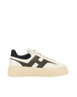 Hogan White Color Block Collection Sneakers