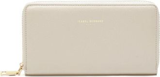 Isabel Bernard Honor&eacute; L&eacute;a Ritsportemonnee - Dames - Portefeuilles - Beige - ONE Size - Leer - Accessoires
