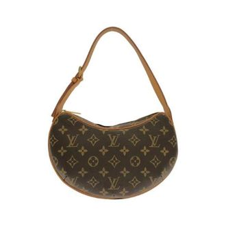 Louis Vuitton Pre-owned Pochette Croissant Monogram Schoudertas - Dames - Pre-owned - Bruin - Maat: ONE Size