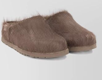 UGG calf hair leather clogs
