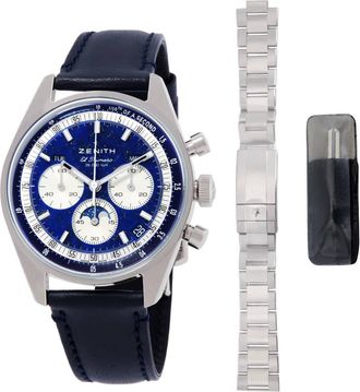 Zenith Chronomaster Lapis Lazuli Dial Original Triple Calendar Automatic Watch 03.3400.3610/51.C910