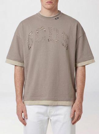 GCDS T-shirt in cotone con logo traforato Gcds