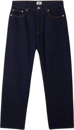 Obey Rinse Indigo Werk Denim Broek - Heren - Regular Fit Jeans - Blauw - W27 - Denim - Jeans