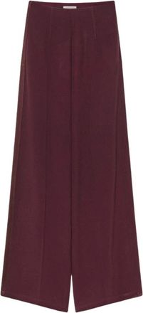 Forte_Forte Dames, Broeken, Bruin, Maat: XS Satijn