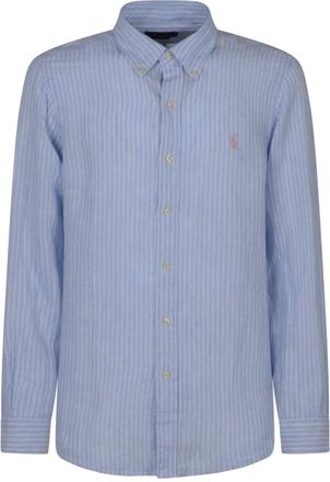 Polo Ralph Lauren Woven Sport Shirt - Heren - Casual Overhemden - Blauw - M - Overhemden