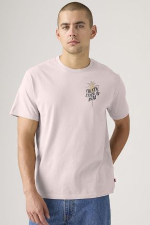 Levi's Camiseta estampada con fit holgado - Hombre - 2XL - Rosa / Coastal State Of Mind Crystal Pink