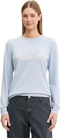 Emporio Armani Emporio Armani Ea7, Dames, Sweatshirts & Hoodies, Blauw, Maat: L Viscose