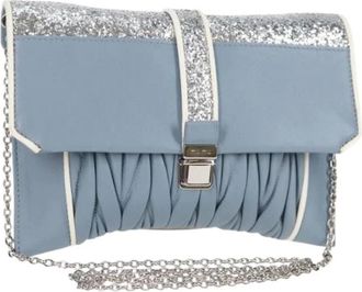 Miu Miu Pre-owned Clutches, female, Blue, Size: ONE SIZE Pre-owned Leather Clutch
