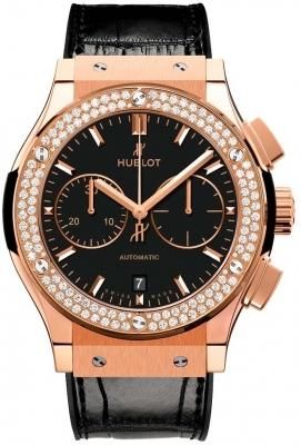 Hublot Classic Fusion Mat Black Dial Automatic Mens Chronograph Watch 521.OX.1181.LR.1104