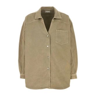 1989 STUDIO Denim Shirts, male, Green, Size: M Shirts