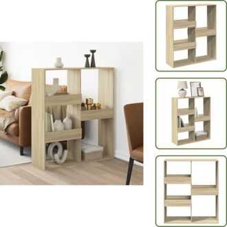 vidaXL Libreria con mensole - vidaXL Divisorio Rovere Sonoma 100x33x115 cm in Truciolato - Libreria decorativa